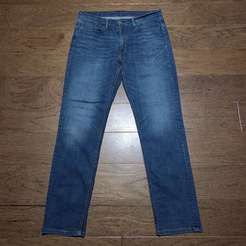 Levis 541 Jeans Mens Blue Athletic Taper Stretch Denim Medium Wash (36x34) 36x36